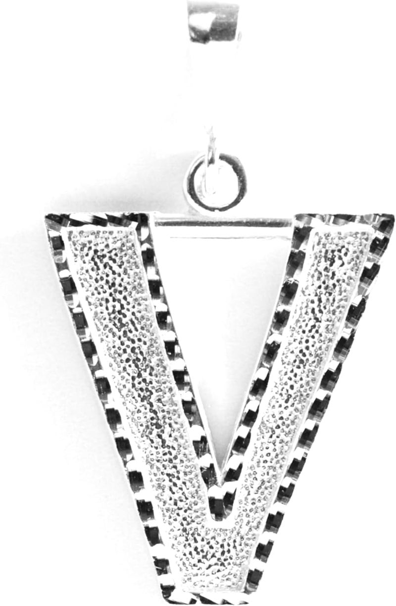 Deidreamers Personalized 1.0 Inch Solid.925 Sterling Silver Initial A-Z Charm - Image 1